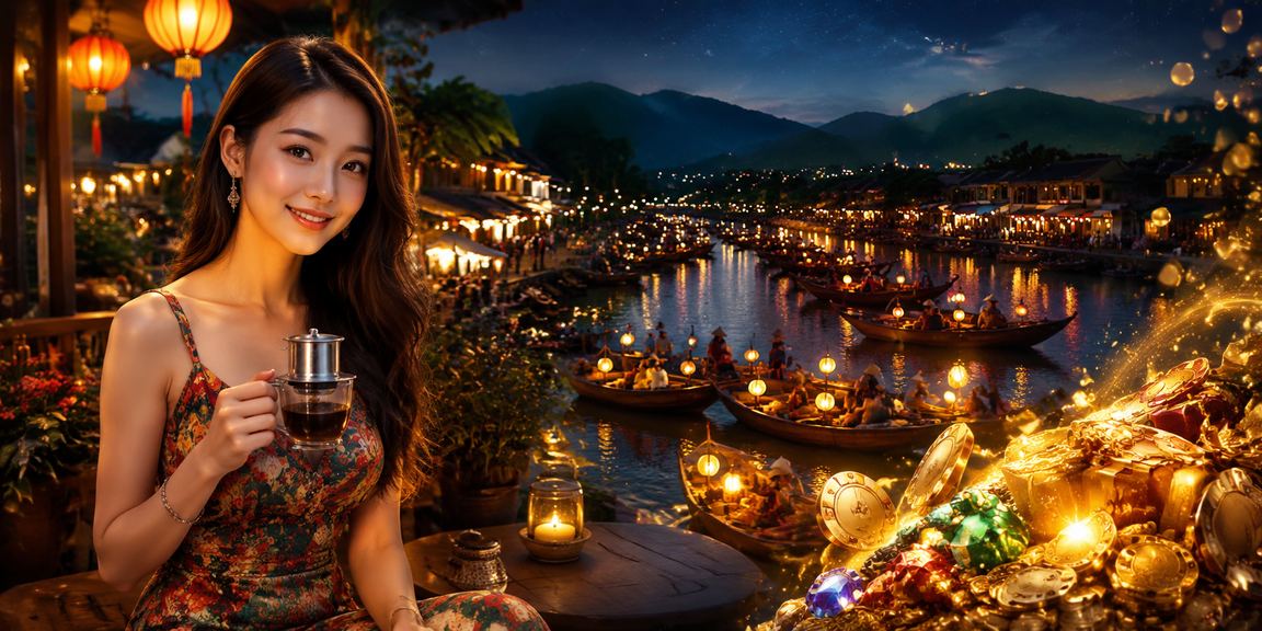Người dùng Việt Nam thư giãn với cà phê và ứng dụng mq2 trên điện thoại tại Sapa